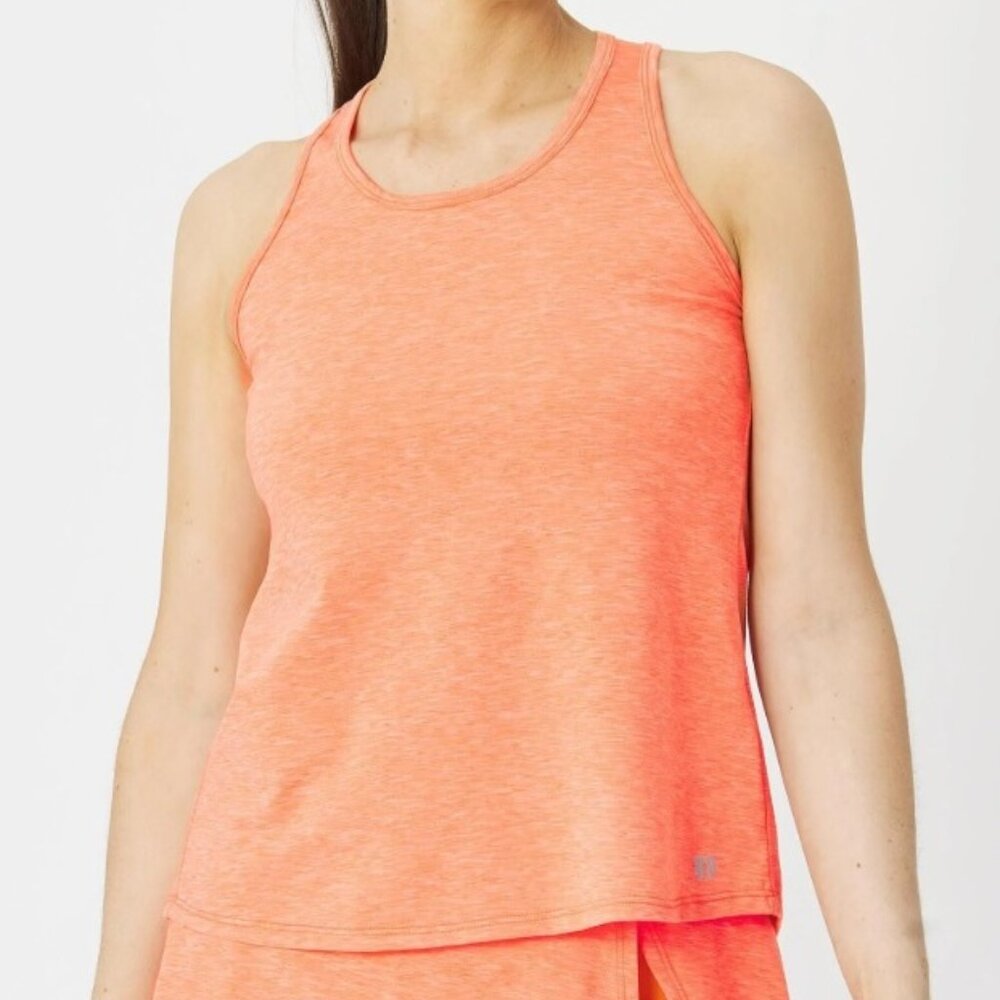 EleVen by Venus Williams Love Buzz Tank Women's Top Athleisure, Size S Nectarine